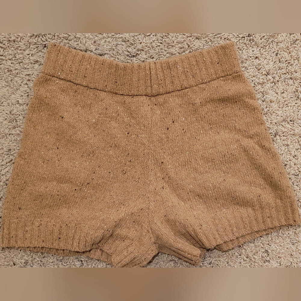 ZAra Warm Tan Knitwear Shorts
